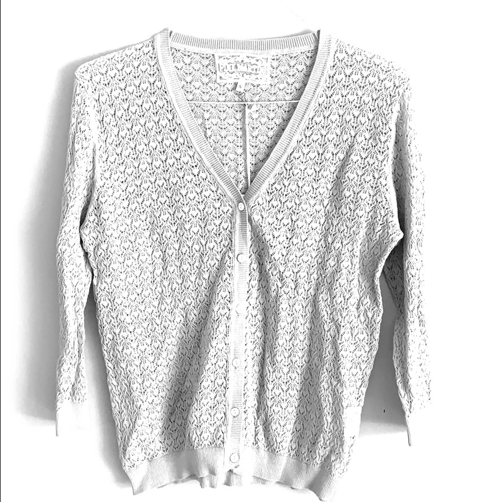 Grey Pink Martino cardigan